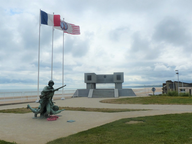 Normandy WW2 landing - Omaha Beach memorial