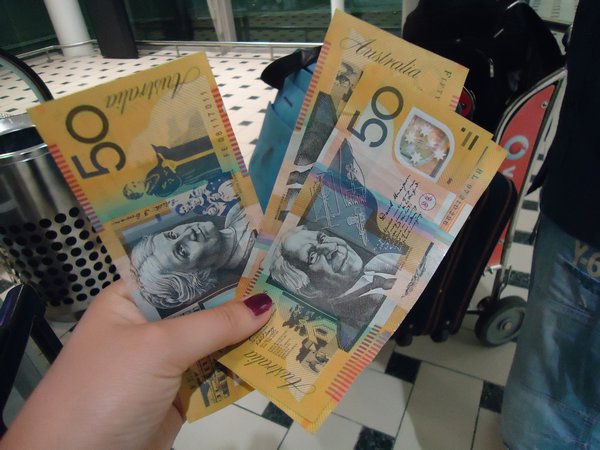 They have some quite colorful money here, our first impression was that they looked fake!