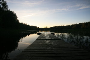 The jetty to the lake.