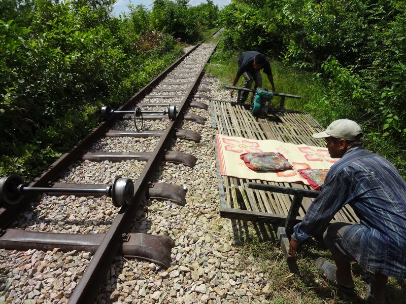 Bamboo Train wird abgebaut