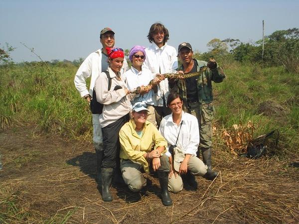 our pampas group with our catch