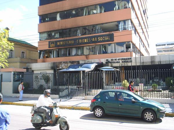 The newly decorated edificio del ministerio de bienestar social