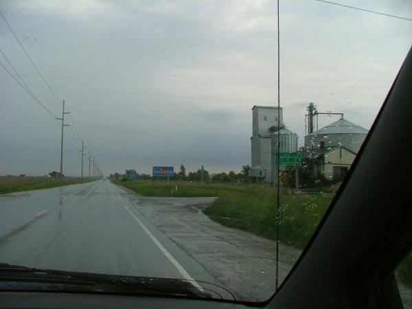 Entering Indiana - still raining, but not hard
