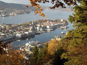 Bergen, Norway, View from the Floyen