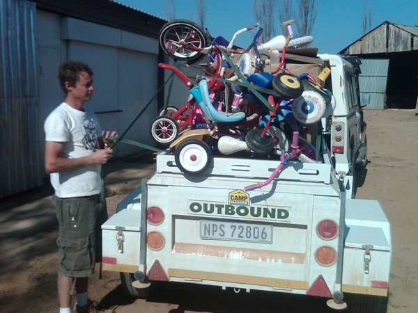 Loading up for the Creche