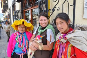 En Cusco, cuando era pastora