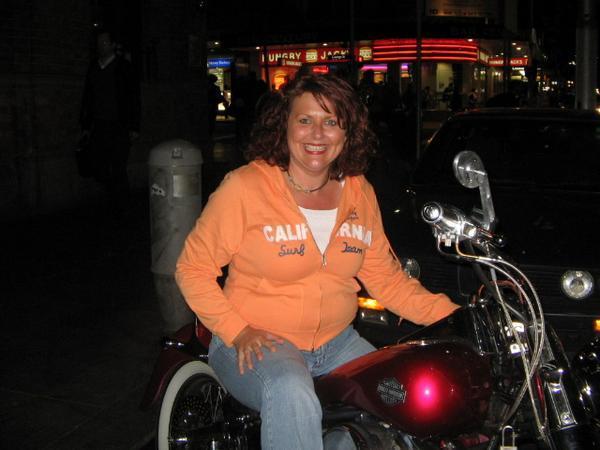 Chrissie and her Harley!!!