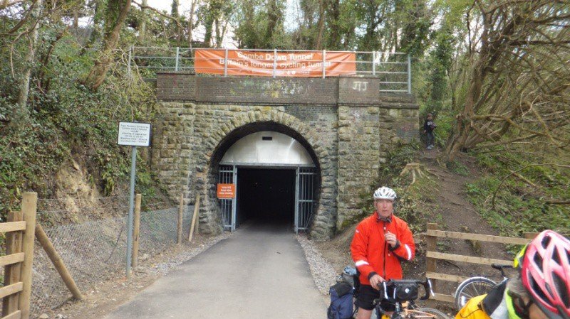 Coming into Bath on Two Tunnels rail trail