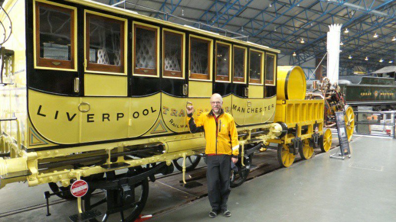 With early train at York Railroad Museum, one of the best