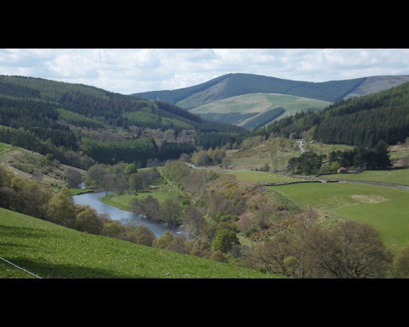 Scottish Borders scenery along the Tweed