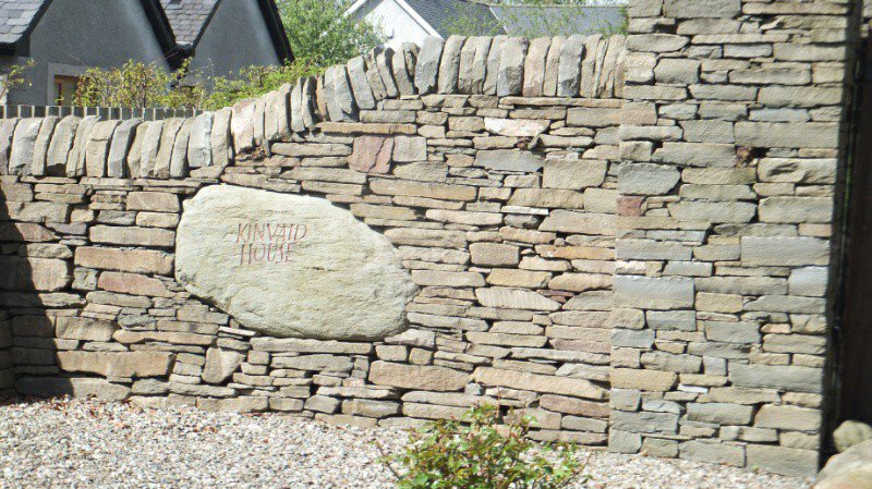 Modern dry stone wall