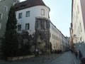 Remains of old Roman fort in Regensburg