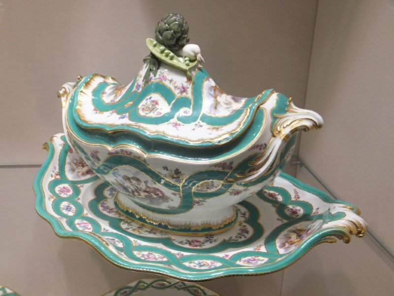 Partof a huge, and unique, china set, given by Louis XV to Empress Maria Theresa