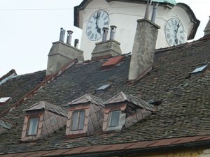 Roof of St Martin's Cathederal in Bratislava