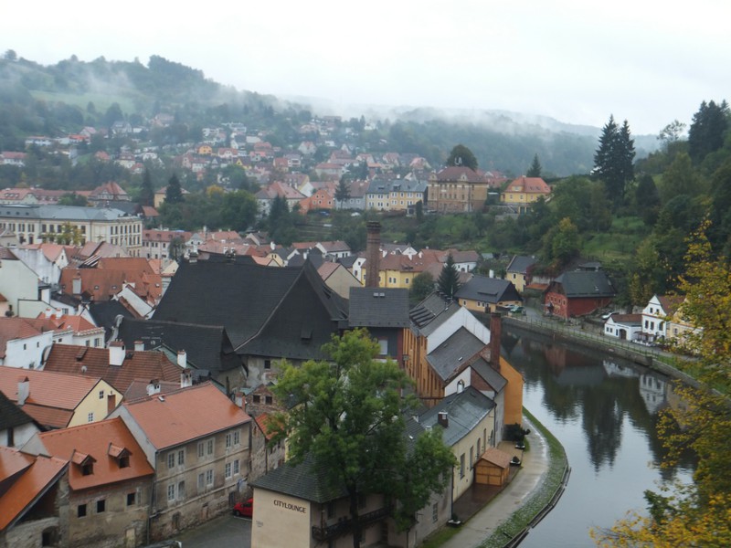 View from the Cesky Krumlov castle
