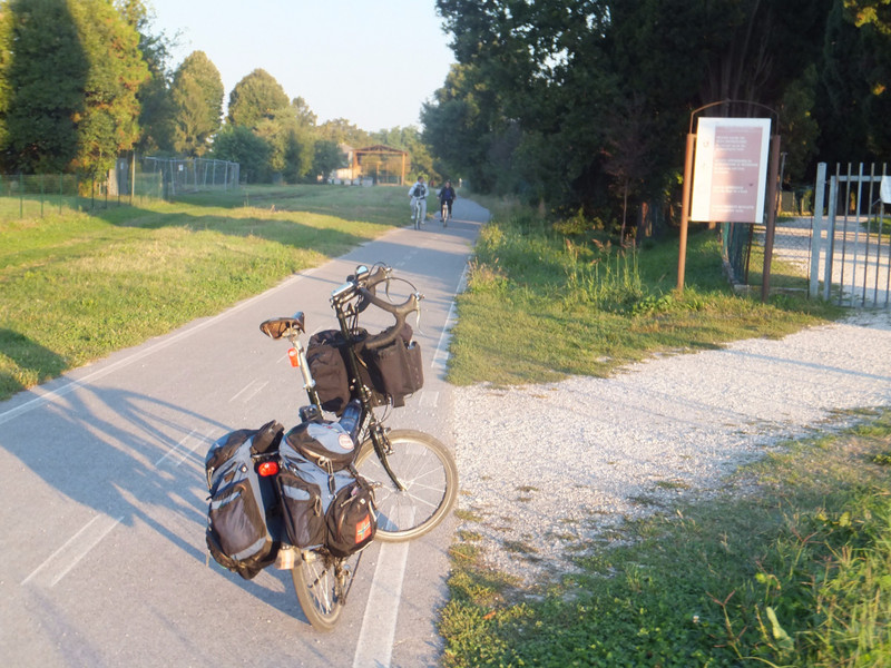Bike trail out of Aquileia