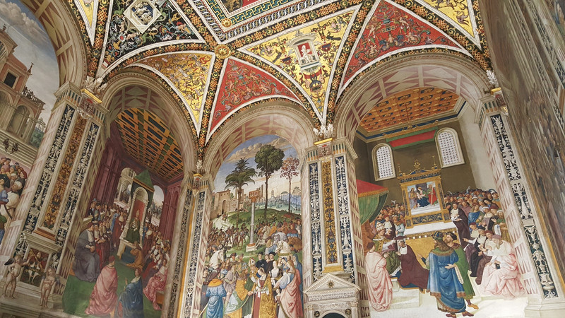 The Piccolomini Library inside the Siena Duomo