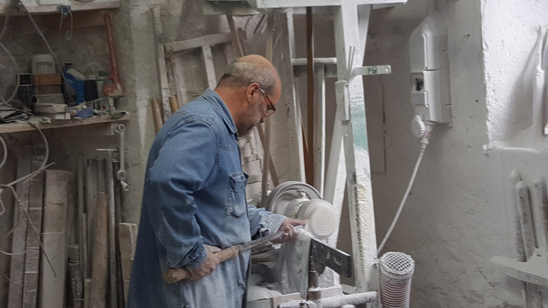 Alabaster workshop in Volterra