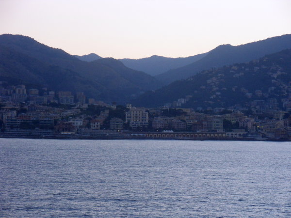Arriving in Genova