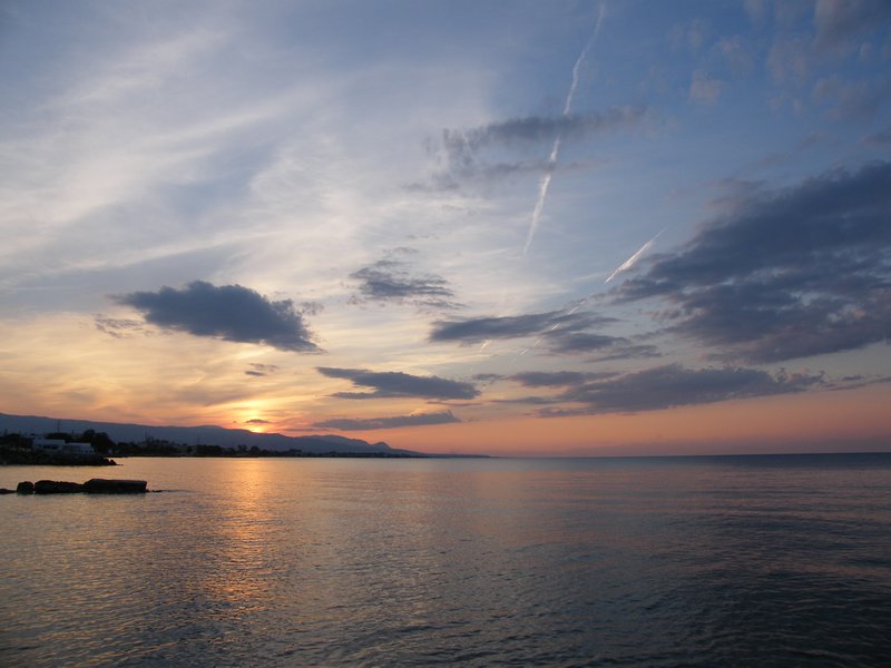 Sunset across the Gulf of Corinth