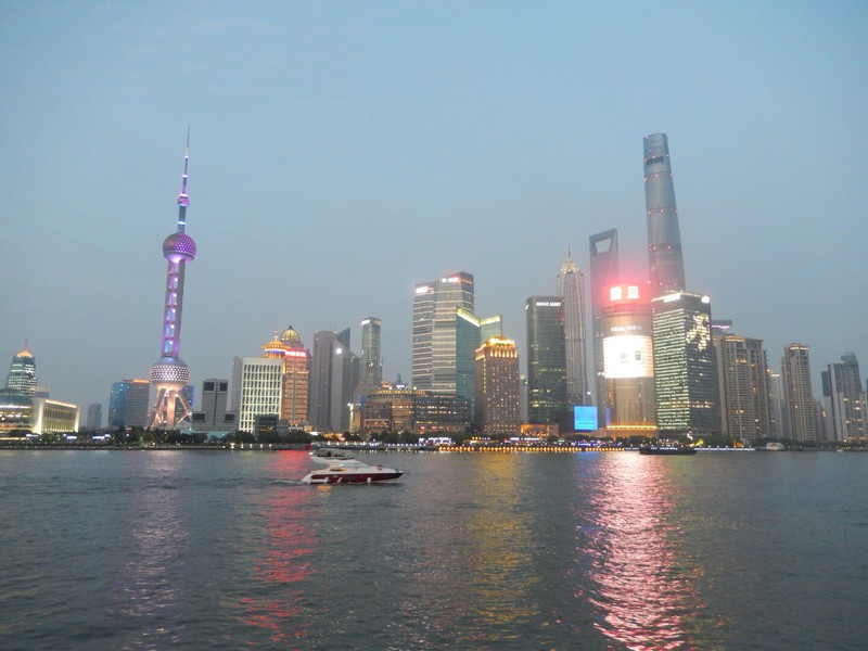 View across the river from the Bund