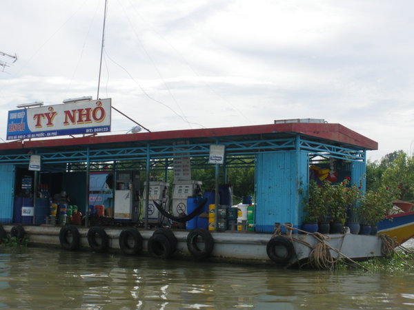 Petrol station in the floating village