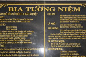 Memorial to Monk at Thien An Mountain