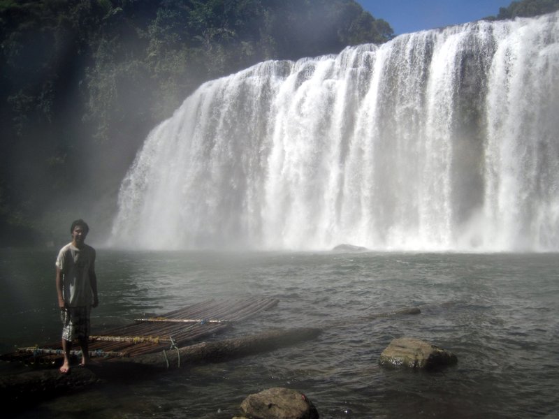Happy Loner Traveller In Tinuy-an Falls, Bislig, Surigao Del Sur