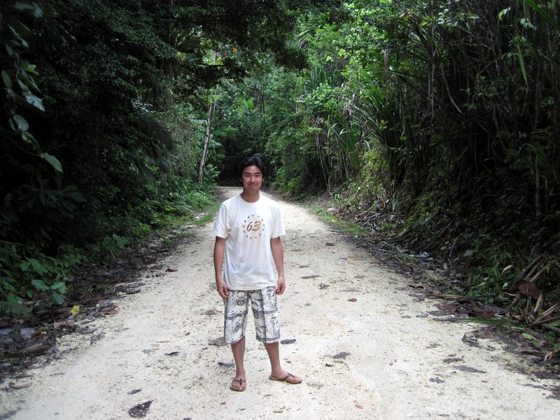 Happy Loner Traveller In Enchanted River, Hinatuan, Surigao Del Sur