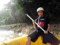 Happy Loner Traveller Doing White Water Rafting In Cagayan De Oro, Misamis Oriental
