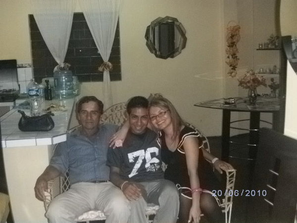 Victoria, litte brother Jorge and Uncle