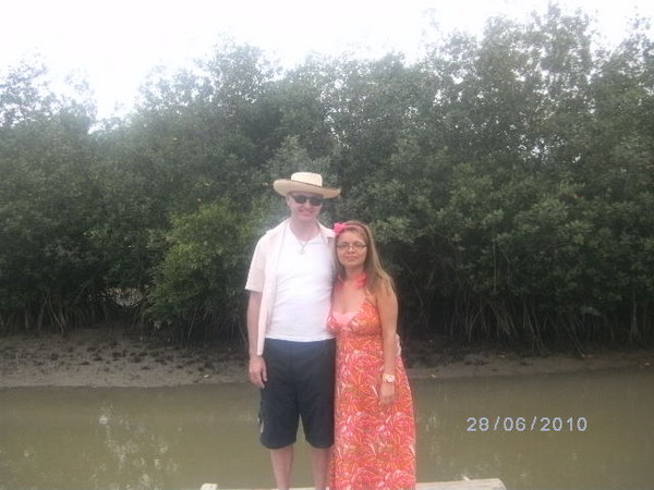 Hugh and Victoria in the Mangroves
