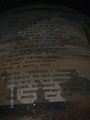 Text on the rear of the Inca God