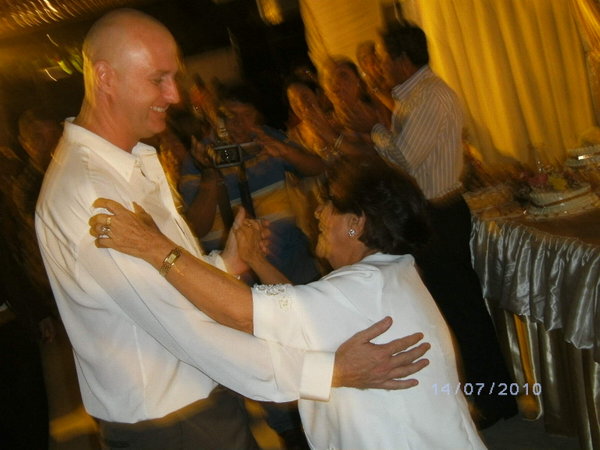 Hugh and Grandma Dancing