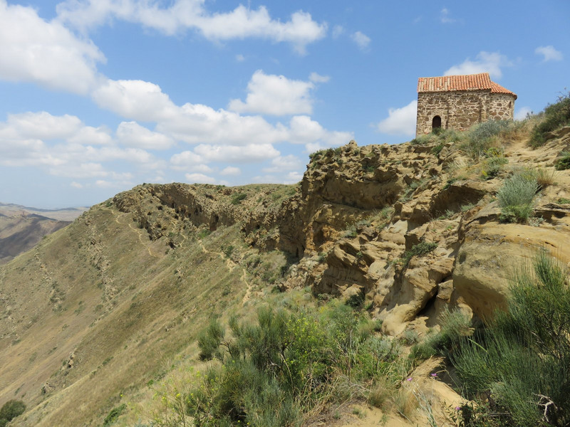 David Gareja cave churches on escarpment