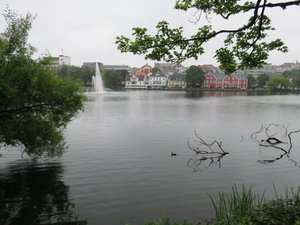 Lake in the city centre