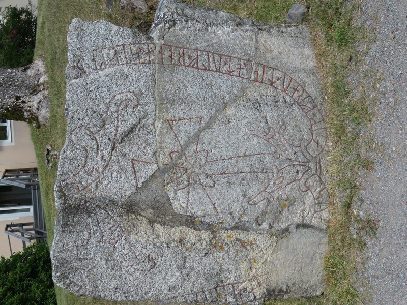 A runic stone in Sigtuna