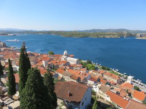 Sibenik, view from St Michael's Fortress