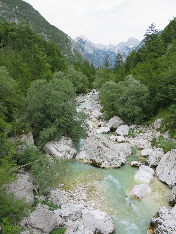 Soca Valley, Julian Alps in the distance