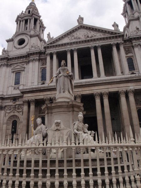Infront of St. Paul's Cathedral 