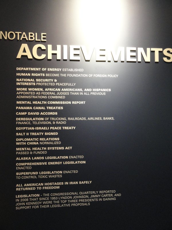 Achievements of Jimmy Carter