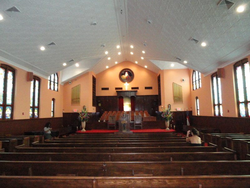 Inside Ebenezer Church