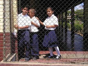 kids at a school in Jalapa