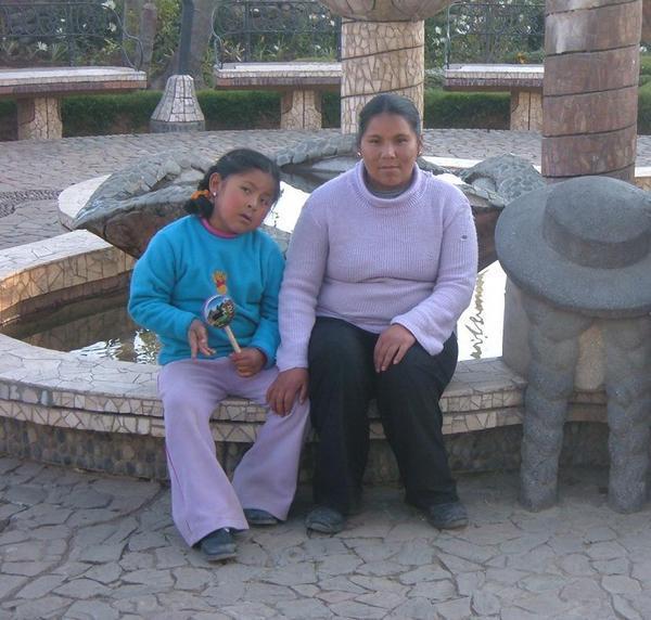 Ma Fe and Delia at Parque del Identidad