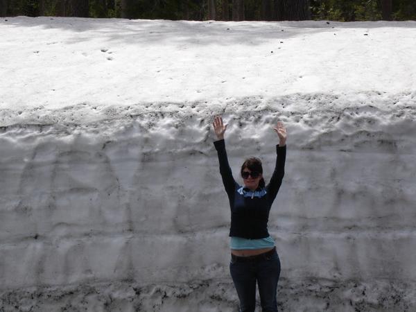 crater lake. lots. of snow.