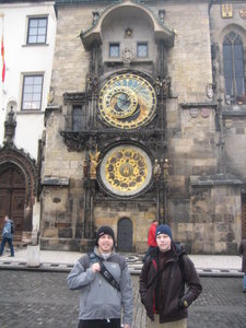 Mike and I in front of Galileo's Clock