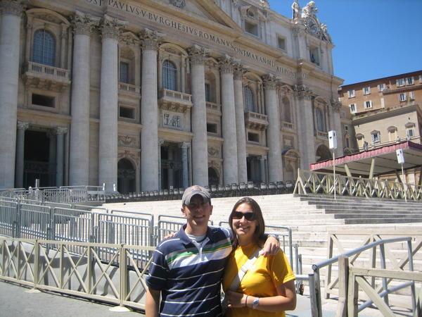 Heather and I at the Vatican