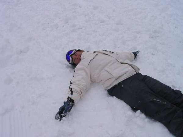 I'm trying to be a good snow angel.....