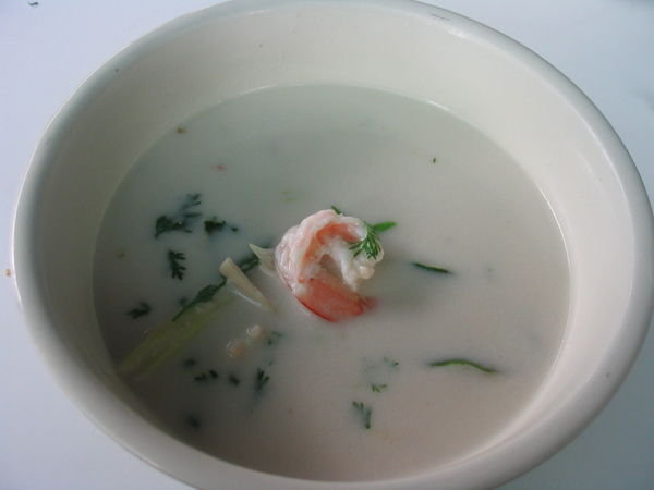Chicken in coconut milk soup