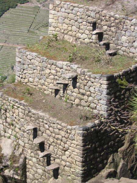 Inca steps on Huayna Picchu